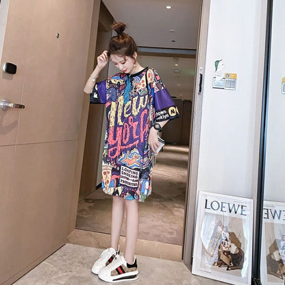 今季マストバイ 個性派 ゆったり 半袖Tシャツins-8135