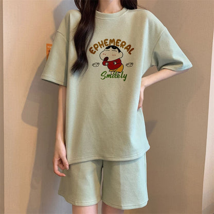 早い者勝ち  大好評 カジュアル キュート 半袖Ｔシャツⅹパンツセットins-6550