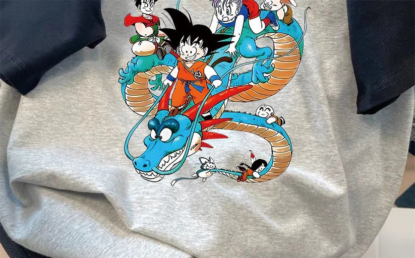 絶対流行 カジュアル プリント 切り替え 半袖Tシャツ 全2色ins-6680