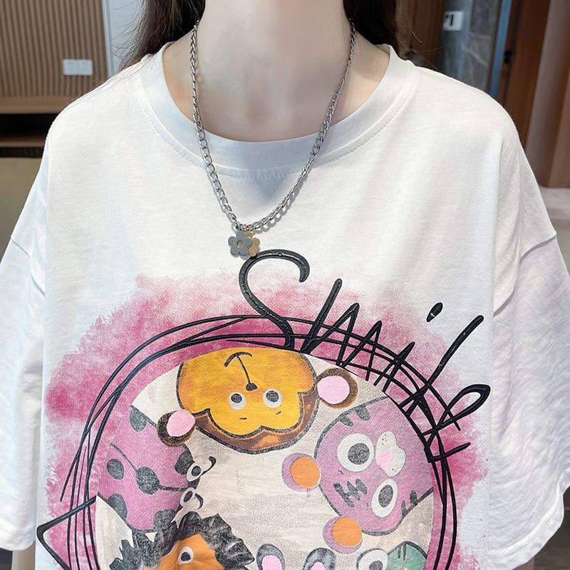 おすすめ ファッション シンプル スウィート 半袖シャツins-6384