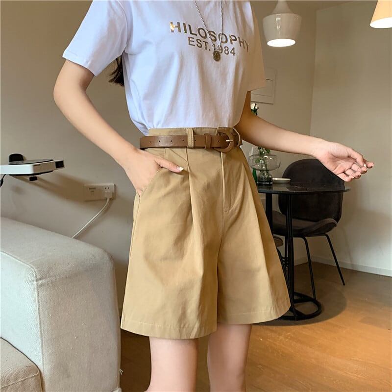 ファッション ルーズ 3色選択可 ハイウエスト パンツ ボトムスins-3120
