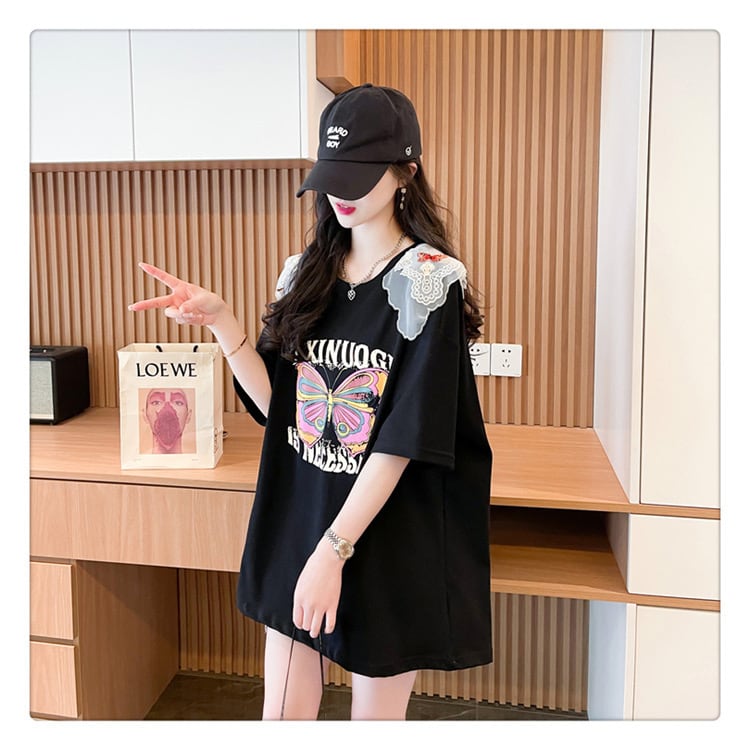 話題沸騰中 ロゴ プリント  ゆったり 3色半袖Tシャツins-8316