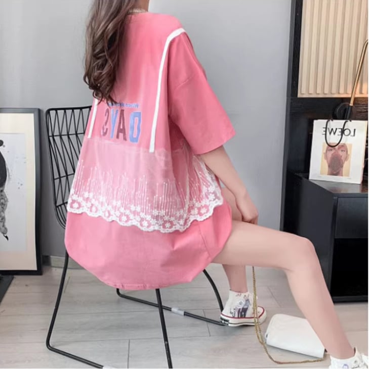 超人気 レイヤード風 ゆったり 半袖 Ｔシャツ 全3色ins-8253