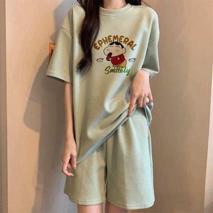 早い者勝ち  大好評 カジュアル キュート 半袖Ｔシャツⅹパンツセットins-6550