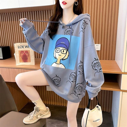 【店舗販促品】 美人度アップ プリント パーカー  全3色ins-4938