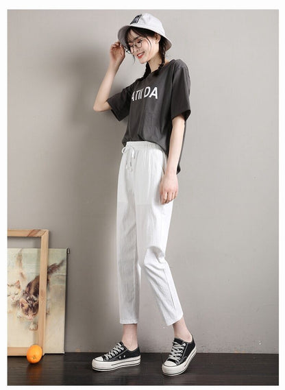 定番シンプル ファッション ゆったりパンツins-6541