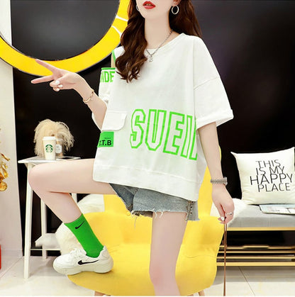 今季マストバイ アバンギャルド プリント全3色 半袖Tシャツins-8167