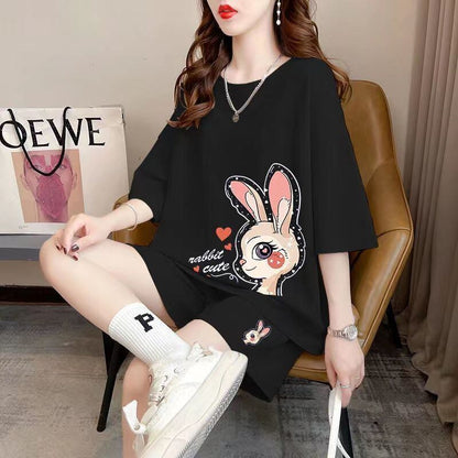 今季マストバイ 大人可愛い ルーズ  半袖Ｔシャツⅹパンツセット全3色 ins-8202