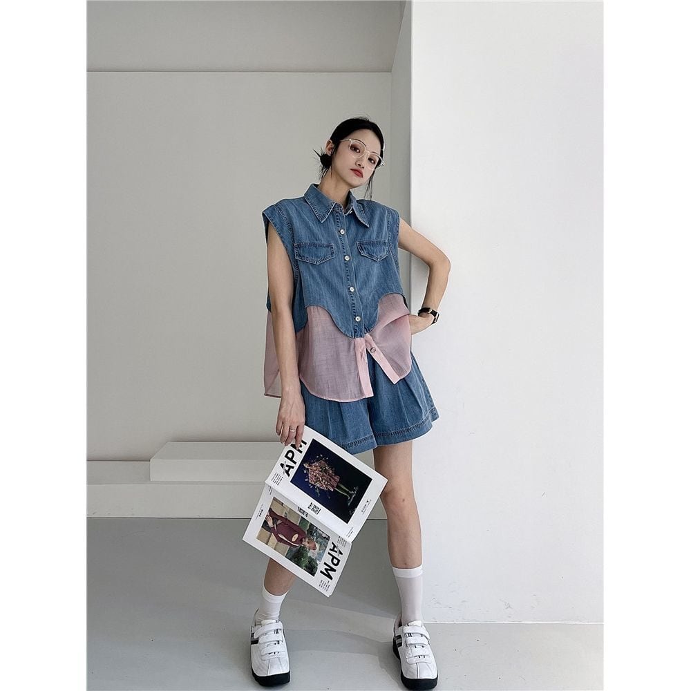 今季マストバイ ファッション 上品 半袖Ｔシャツⅹパンツセット ins-6575