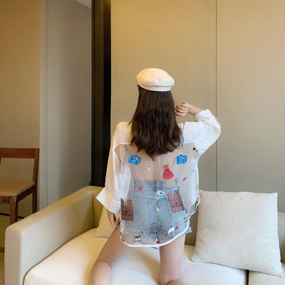 売れ筋 ファッション セクシー 日焼け対策 コートins-6668