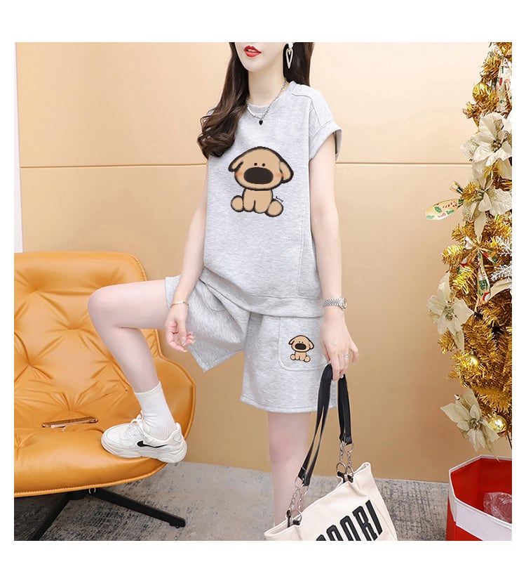 売り切れ必至 カジュアル キュート 半袖Ｔシャツⅹパンツセット全3色 ins-8266