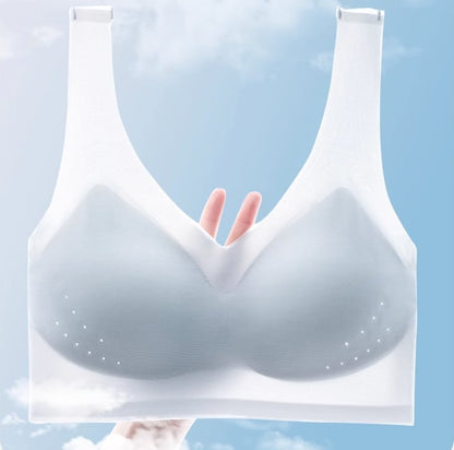 ナイトブラ ノンワイヤーブラジャー ブラ 夏 吸水速乾 メッシュ 涼しい  極薄 通気性infashion-3058