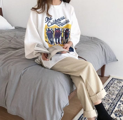 話題沸騰中 カジュアル  ゆったり プリント 2色半袖Tシャツins-8161