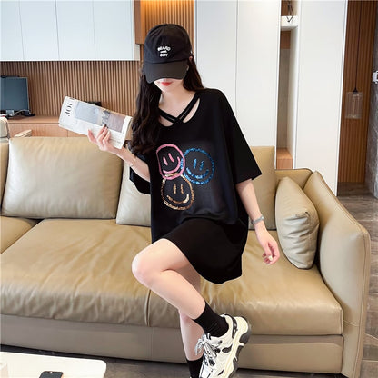 今季マストバイ  特別デザイン スウィート プリント 全2色 半袖Tシャツins-8538