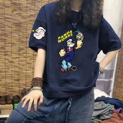 好感度UP カジュアル ロゴプリント半袖 Tシャツ 全4色 半袖 ins-4946