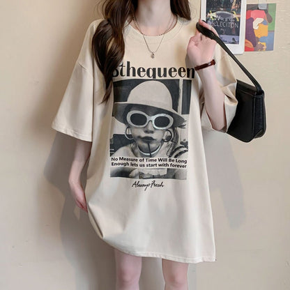 話題沸騰中 アバンギャルド レース 切り替え ホットダイヤモンド 3色選択 半袖Tシャツins-8547