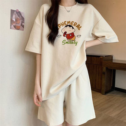 早い者勝ち  大好評 カジュアル キュート 半袖Ｔシャツⅹパンツセットins-6550
