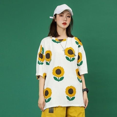 新商品 簡潔 カジュアル 花柄 半袖Ｔシャツⅹパンツセットins-8071