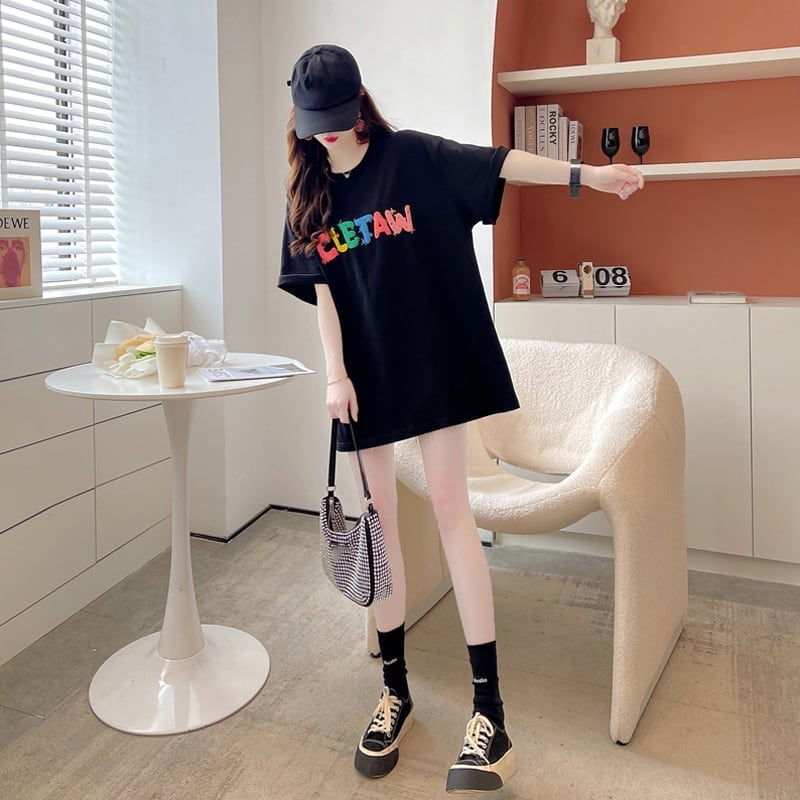 オシャレ度満点 一目惚れ アルファベット Tシャツ カットソーins-3071