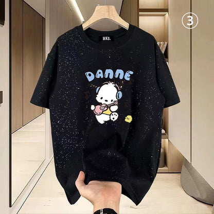 新商品 カジュアル プリント 選べるデザイン4種類 全2色 Tシャツ カットソーins-8585