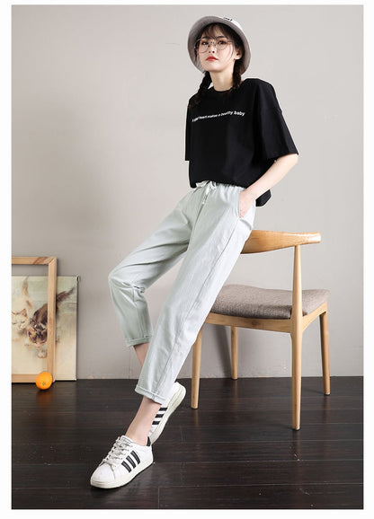 定番シンプル ファッション ゆったりパンツins-6541