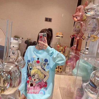 好感度UP  ファッション キュート ルーズ スウェット ins-6387