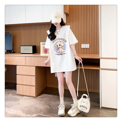 今季マストバイ 可 レース 透かし彫り 切り替え 2色選択 Tシャツ カットソーins-8493