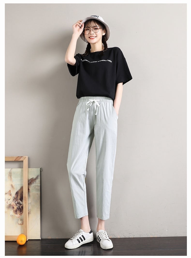 定番シンプル ファッション ゆったりパンツins-6541