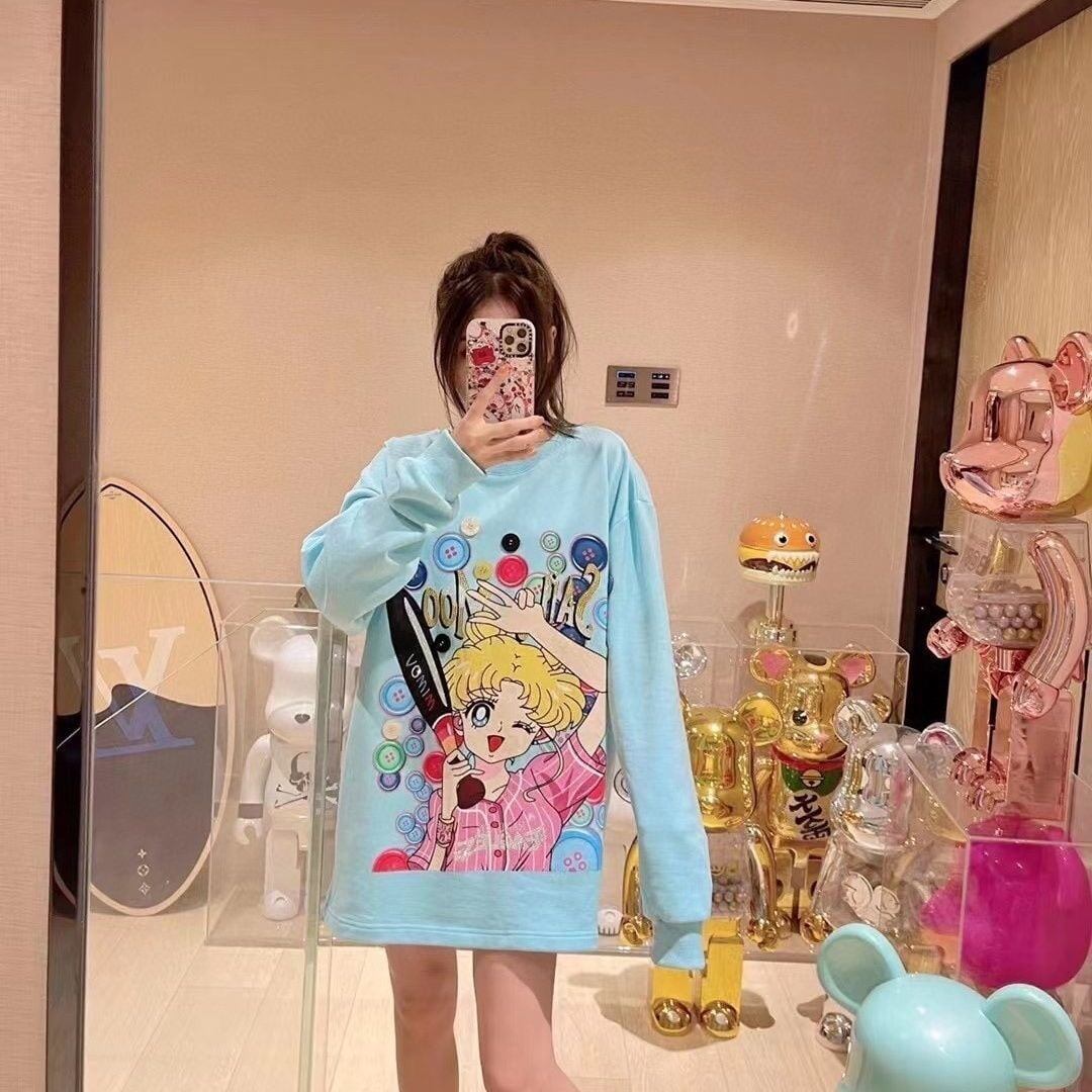 好感度UP  ファッション キュート ルーズ スウェット ins-6387