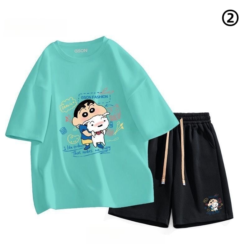 早い者勝ち 超人気  ファッション男女兼用 半袖Ｔシャツⅹパンツセット全6色ins-6594