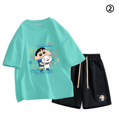 早い者勝ち 超人気  ファッション男女兼用 半袖Ｔシャツⅹパンツセット全6色ins-6594