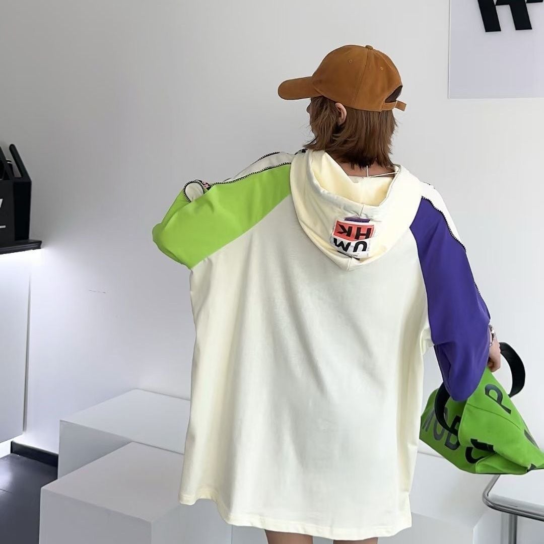 売り切れ必至 カジュアル プリント 切り替え 半袖Tシャツ カットソーins-8257