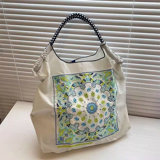 大好評  刺繍プリント  環境保護バッグ ショッピングバッグins-5734