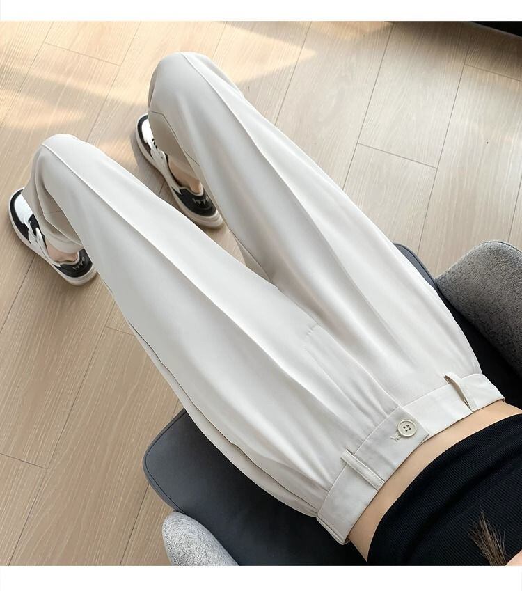 超人気 ファッション 9分丈スラックスパンツ 通勤パンツins-8182